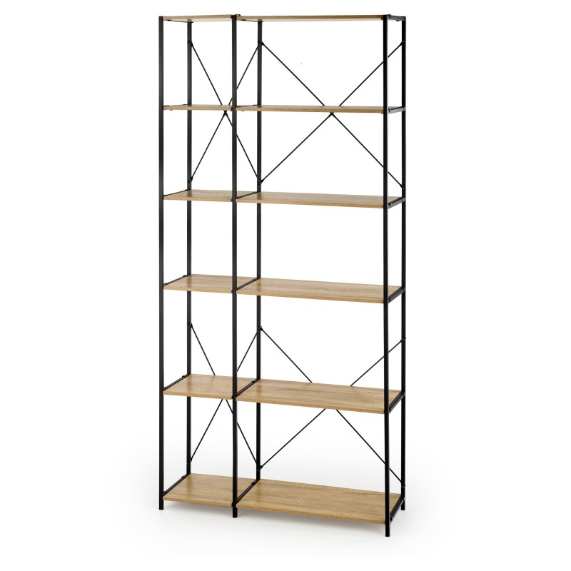 'REG19 Sonoma Oak / Black Bookcase' 'REG19 Sonoma Oak / Black Bookcase'