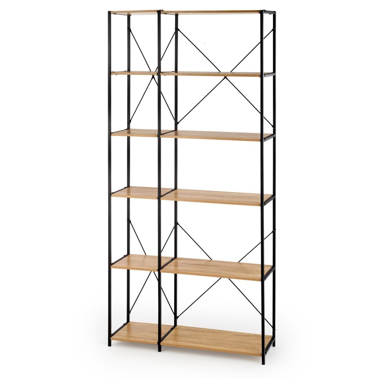 'REG19 Sonoma Oak / Black Bookcase' 'REG19 Sonoma Oak / Black Bookcase'
