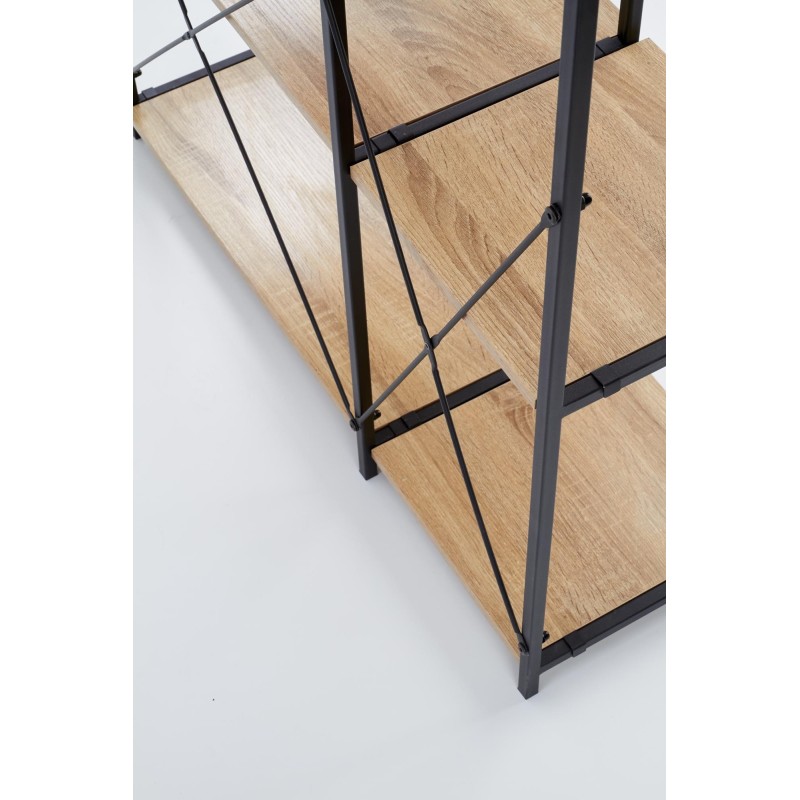 'REG19 Sonoma Oak / Black Bookcase' 'REG19 Sonoma Oak / Black Bookcase'