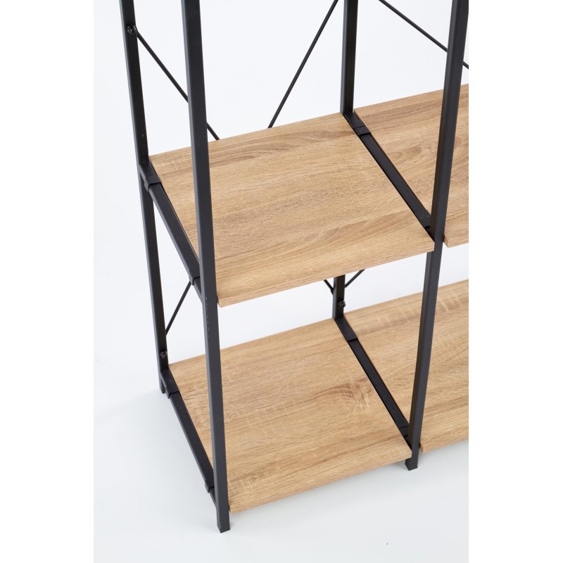 'REG19 Sonoma Oak / Black Bookcase' 'REG19 Sonoma Oak / Black Bookcase'