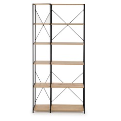 'REG19 Sonoma Oak / Black Bookcase' 'REG19 Sonoma Oak / Black Bookcase'