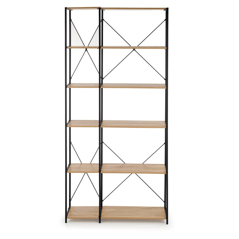 'REG19 Sonoma Oak / Black Bookcase' 'REG19 Sonoma Oak / Black Bookcase'