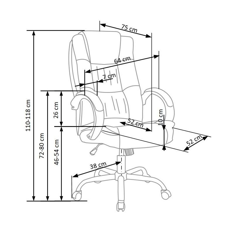 'RELAX Ash Grey Office Armchair' 'RELAX Ash Grey Office Armchair'