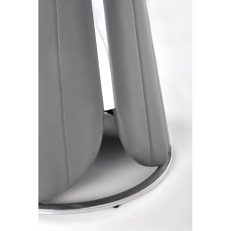 'REMIGIO Extendable Table Top: White Marble, Leg: Ash Grey' 'REMIGIO Extendable Table Top: White Marble, Leg: Ash Grey'