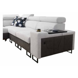 Ecksofa Prestige III mit Schlaffunktion und USB-Anschluss - Weich im Griff, Freya 210.23 + Tauro 8207 Ecksofa Prestige III mit Schlaffunktion und USB-Anschluss - Weich im Griff, Freya 210.23 + Tauro 8207