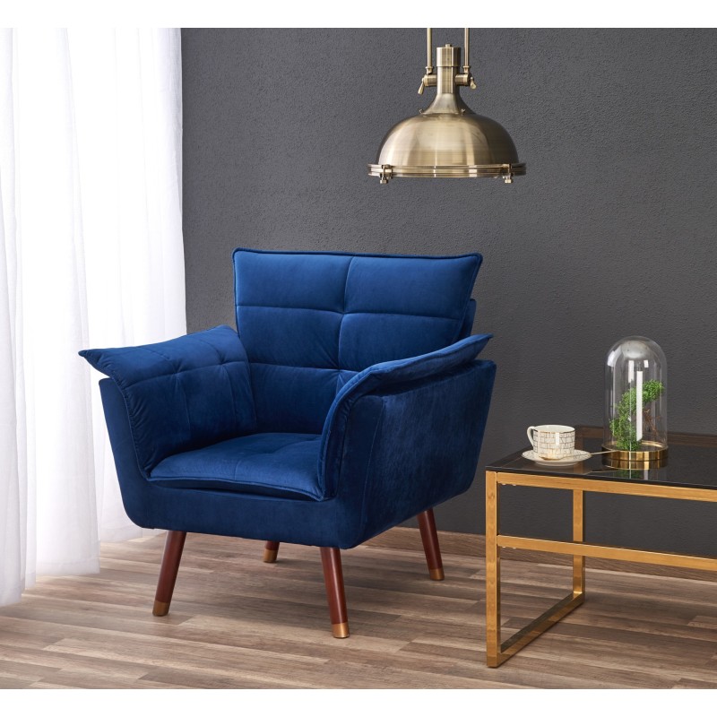 'REZZO Navy Blue Relaxation Armchair' 'REZZO Navy Blue Relaxation Armchair'