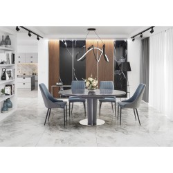 'RICARDO Extendable Table in Ashen Marble'