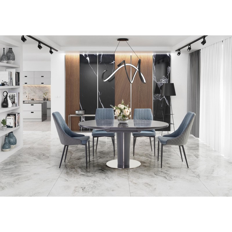 'RICARDO Extendable Table in Ashen Marble' 'RICARDO Extendable Table in Ashen Marble'