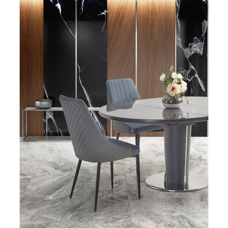 'RICARDO Extendable Table in Ashen Marble' 'RICARDO Extendable Table in Ashen Marble'