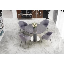 'RICARDO Extendable Table in Ashen Marble' 'RICARDO Extendable Table in Ashen Marble'