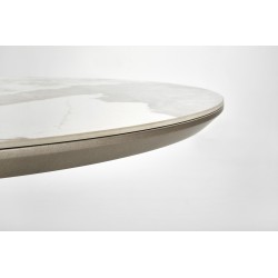 'ROBINSON Extendable Table, Beige Marble / Cappuccino / Black' 'ROBINSON Extendable Table, Beige Marble / Cappuccino / Black'