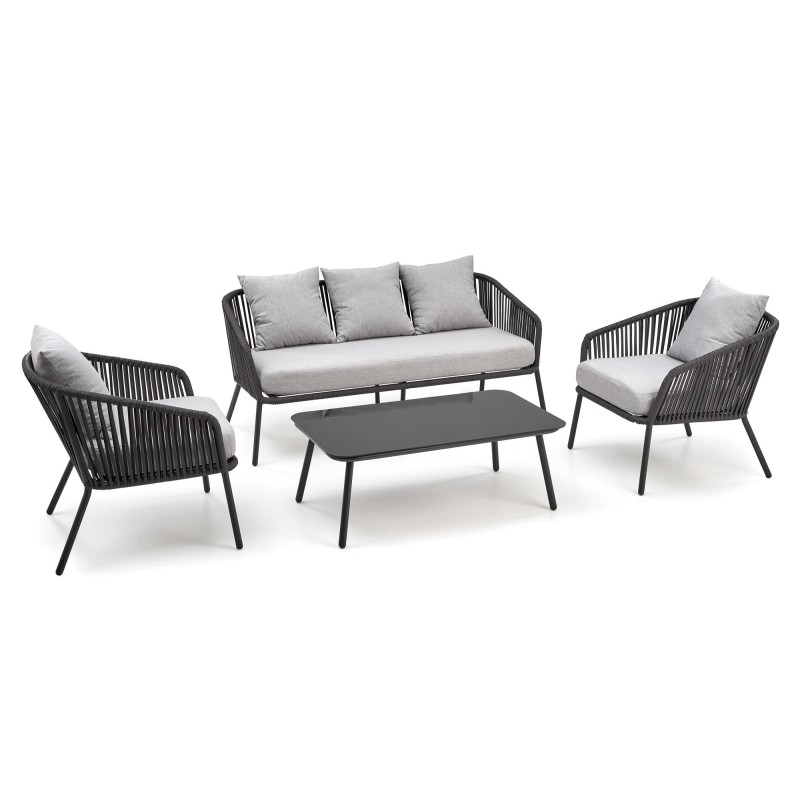 'ROCCA Garden Set, Dark Ash / Light Ash' 'ROCCA Garden Set, Dark Ash / Light Ash'