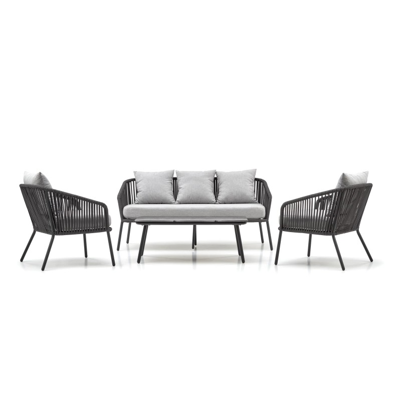 'ROCCA Garden Set, Dark Ash / Light Ash' 'ROCCA Garden Set, Dark Ash / Light Ash'