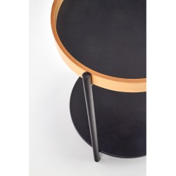 'ROLO Black Coffee Table / Natural Oak' 'ROLO Black Coffee Table / Natural Oak'