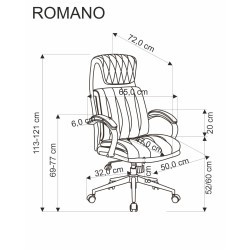 ROMANO fotel gabinetowy czarny (1p 1szt) ROMANO fotel gabinetowy czarny (1p 1szt)