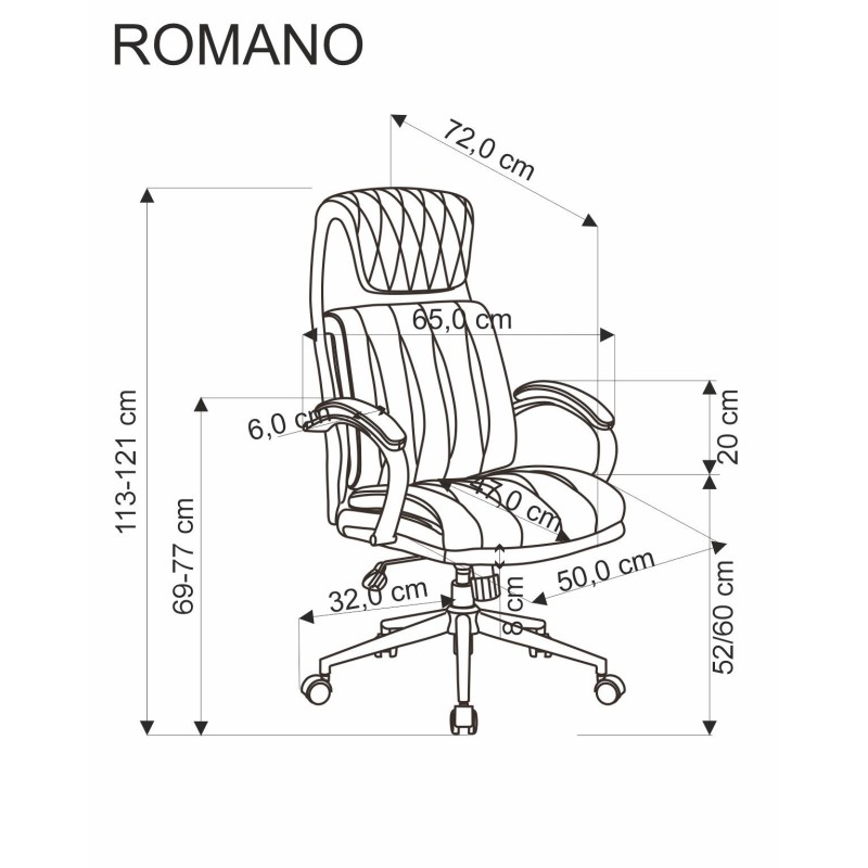 ROMANO fotel gabinetowy czarny (1p 1szt) ROMANO fotel gabinetowy czarny (1p 1szt)