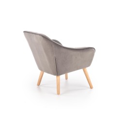 'ROMEO Relaxation Armchair in Ash Grey / Natural' 'ROMEO Relaxation Armchair in Ash Grey / Natural'
