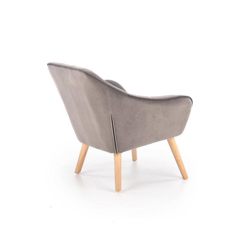 'ROMEO Relaxation Armchair in Ash Grey / Natural' 'ROMEO Relaxation Armchair in Ash Grey / Natural'