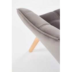 'ROMEO Relaxation Armchair in Ash Grey / Natural' 'ROMEO Relaxation Armchair in Ash Grey / Natural'