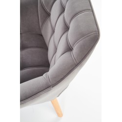 'ROMEO Relaxation Armchair in Ash Grey / Natural' 'ROMEO Relaxation Armchair in Ash Grey / Natural'