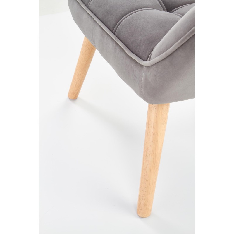 'ROMEO Relaxation Armchair in Ash Grey / Natural' 'ROMEO Relaxation Armchair in Ash Grey / Natural'