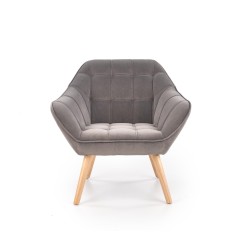 'ROMEO Relaxation Armchair in Ash Grey / Natural' 'ROMEO Relaxation Armchair in Ash Grey / Natural'