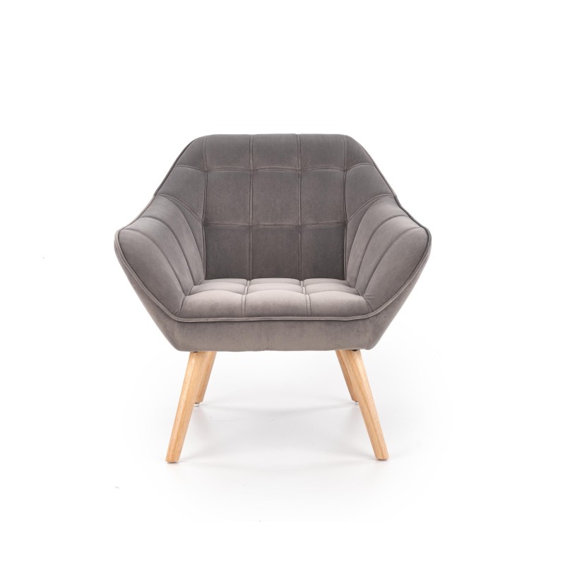 'ROMEO Relaxation Armchair in Ash Grey / Natural' 'ROMEO Relaxation Armchair in Ash Grey / Natural'