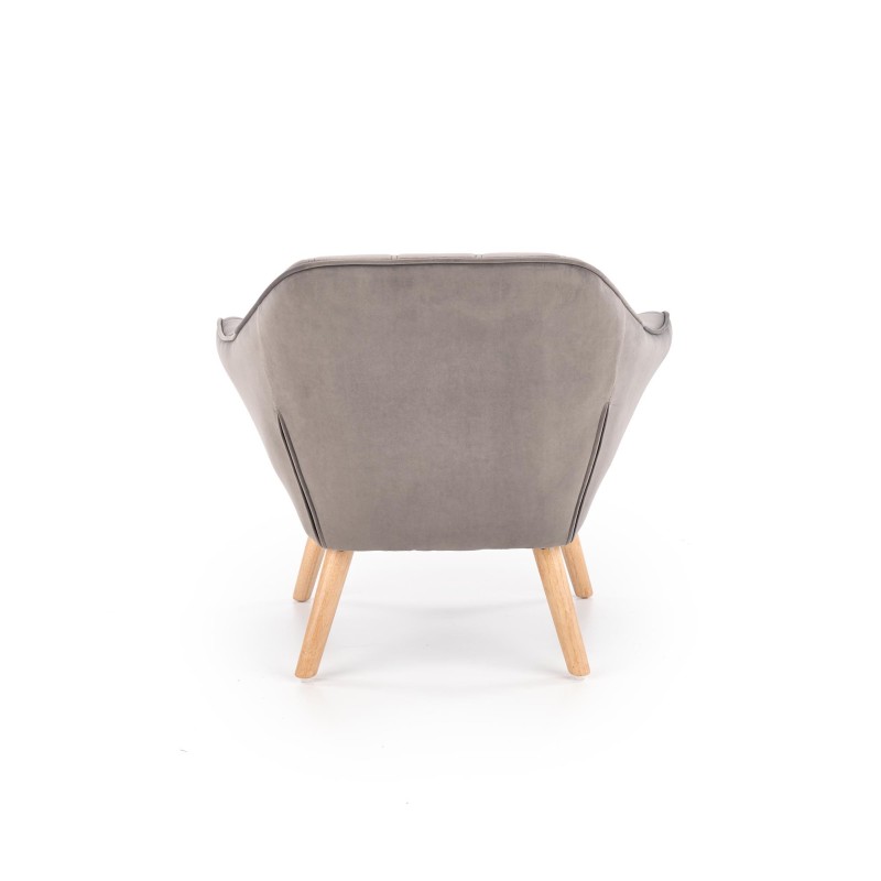 'ROMEO Relaxation Armchair in Ash Grey / Natural' 'ROMEO Relaxation Armchair in Ash Grey / Natural'