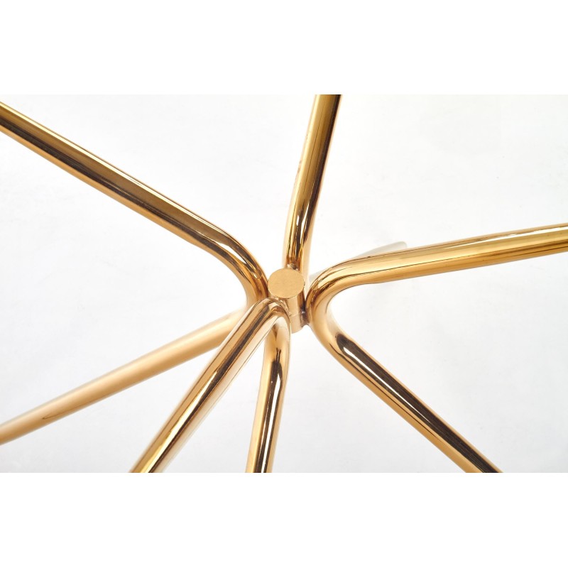 'RONDO Table, Top - Clear, Legs - Gold' 'RONDO Table, Top - Clear, Legs - Gold'