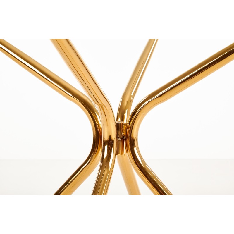 'RONDO Table, Top - Clear, Legs - Gold' 'RONDO Table, Top - Clear, Legs - Gold'