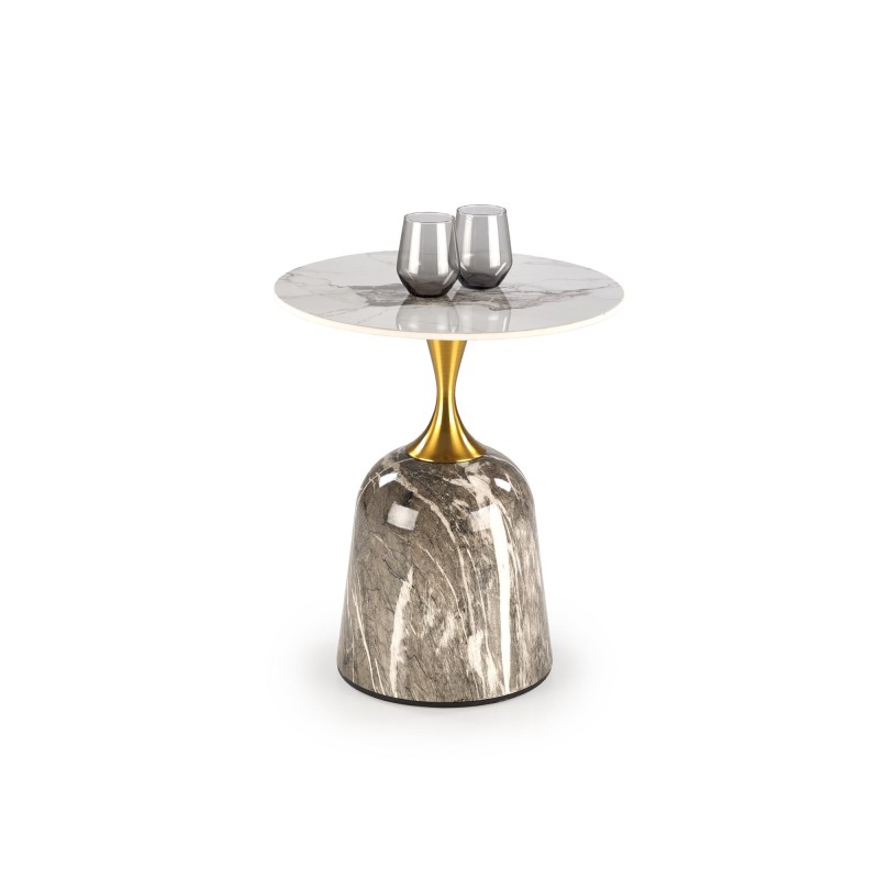 'ROSA Coffee Table White Marble / Ashen Marble / Gold' 'ROSA Coffee Table White Marble / Ashen Marble / Gold'