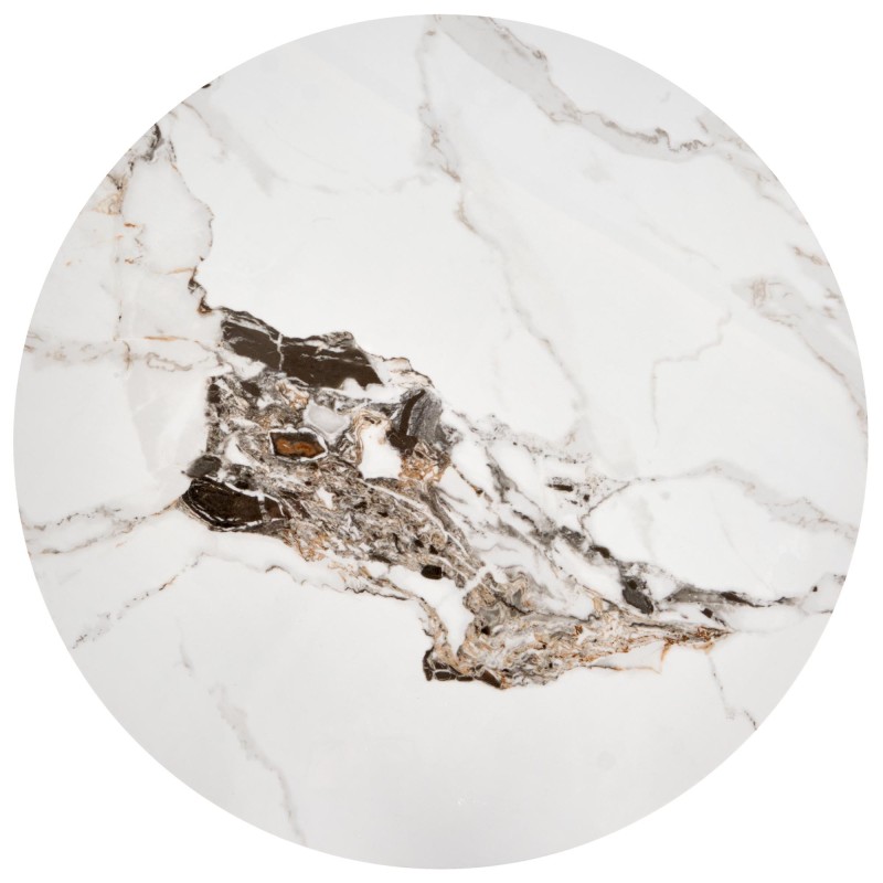 'ROSA Coffee Table White Marble / Ashen Marble / Gold' 'ROSA Coffee Table White Marble / Ashen Marble / Gold'