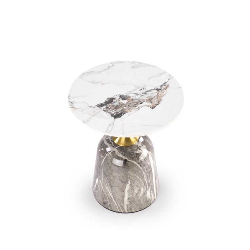 'ROSA Coffee Table White Marble / Ashen Marble / Gold' 'ROSA Coffee Table White Marble / Ashen Marble / Gold'