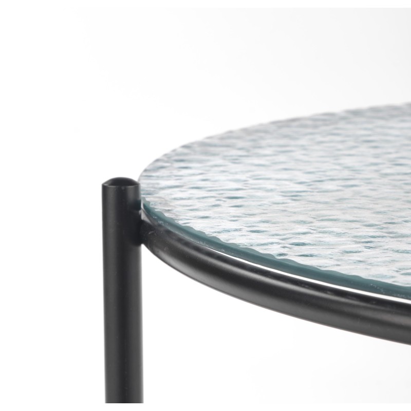 'ROSALIA Clear - Black Coffee Table' 'ROSALIA Clear - Black Coffee Table'
