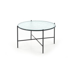 'ROSALIA Clear - Black Coffee Table' 'ROSALIA Clear - Black Coffee Table'