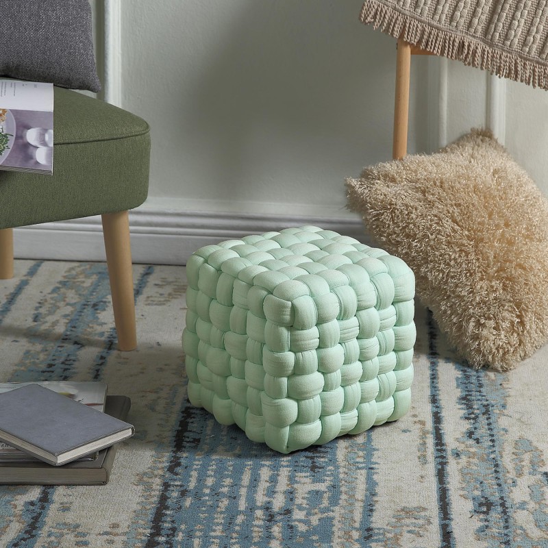 'RUBIK Light Green Pouf' 'RUBIK Light Green Pouf'