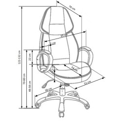 RUBIN fotel gabinetowy czarny RUBIN fotel gabinetowy czarny