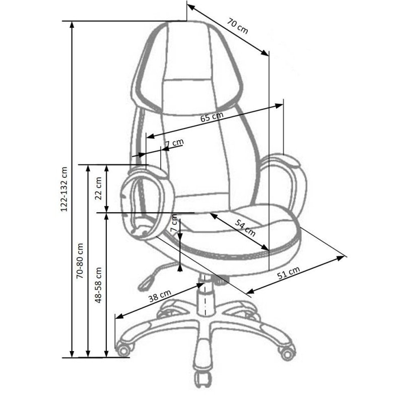 RUBIN fotel gabinetowy czarny RUBIN fotel gabinetowy czarny