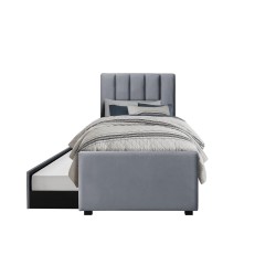 'RUSSO 90 cm Ash Grey Bed' 'RUSSO 90 cm Ash Grey Bed'