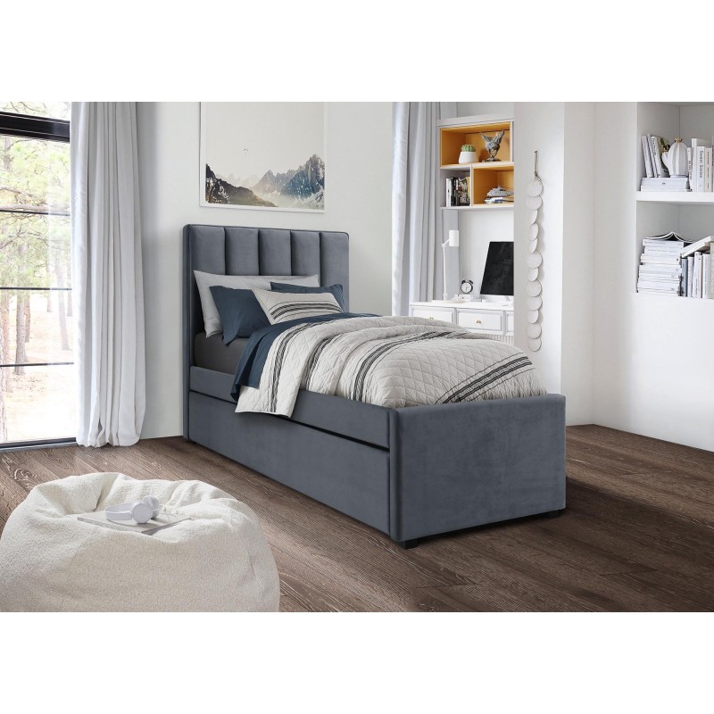 'RUSSO 90 cm Ash Grey Bed' 'RUSSO 90 cm Ash Grey Bed'