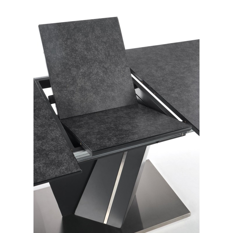 'SALVADOR Extendable Table Top - Dark Ash, Legs - Dark Ash' 'SALVADOR Extendable Table Top - Dark Ash, Legs - Dark Ash'
