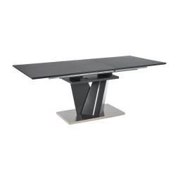 'SALVADOR Extendable Table Top - Dark Ash, Legs - Dark Ash' 'SALVADOR Extendable Table Top - Dark Ash, Legs - Dark Ash'
