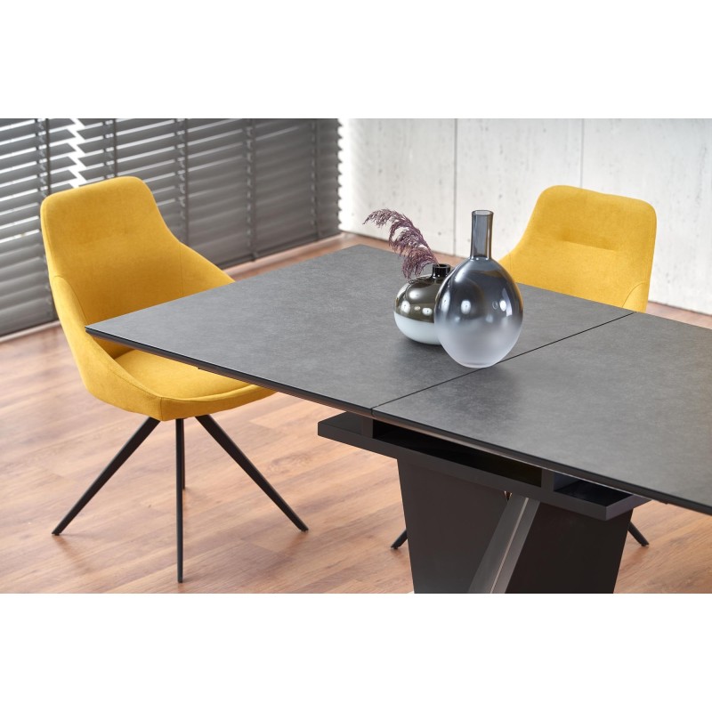 'SALVADOR Extendable Table Top - Dark Ash, Legs - Dark Ash' 'SALVADOR Extendable Table Top - Dark Ash, Legs - Dark Ash'