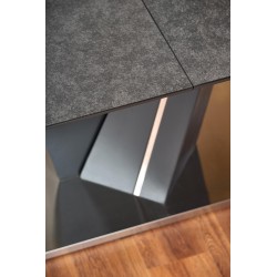 'SALVADOR Extendable Table Top - Dark Ash, Legs - Dark Ash' 'SALVADOR Extendable Table Top - Dark Ash, Legs - Dark Ash'