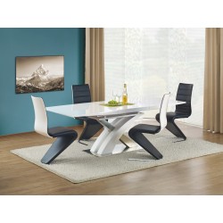 'SANDOR Extendable White Lacquered Table'