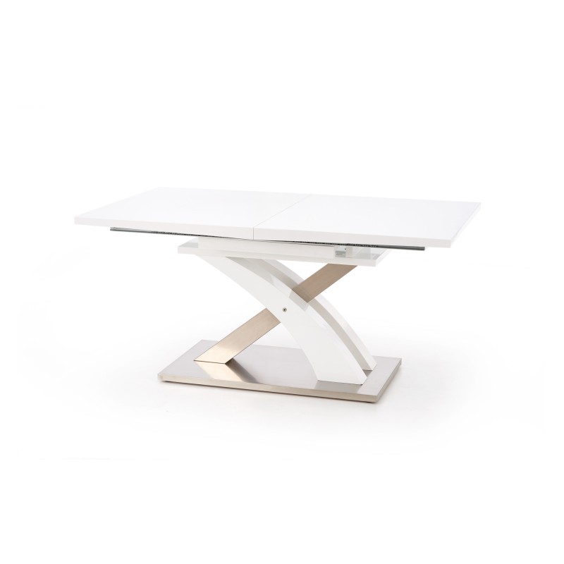 'SANDOR Extendable White Lacquered Table' 'SANDOR Extendable White Lacquered Table'