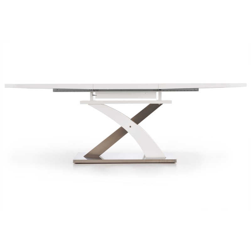 'SANDOR Extendable White Lacquered Table' 'SANDOR Extendable White Lacquered Table'