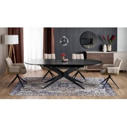 'SANDRO Extendable Table, Black'