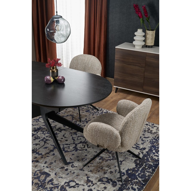 'SANDRO Extendable Table, Black' 'SANDRO Extendable Table, Black'