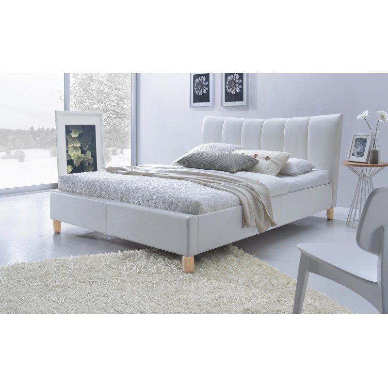 'SANDY Upholstered Bed White' 'SANDY Upholstered Bed White'